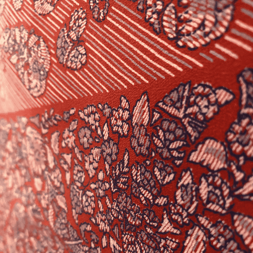 Carré Galitzine — Foulard soie luxe, paisley vintage Italie – Image 5