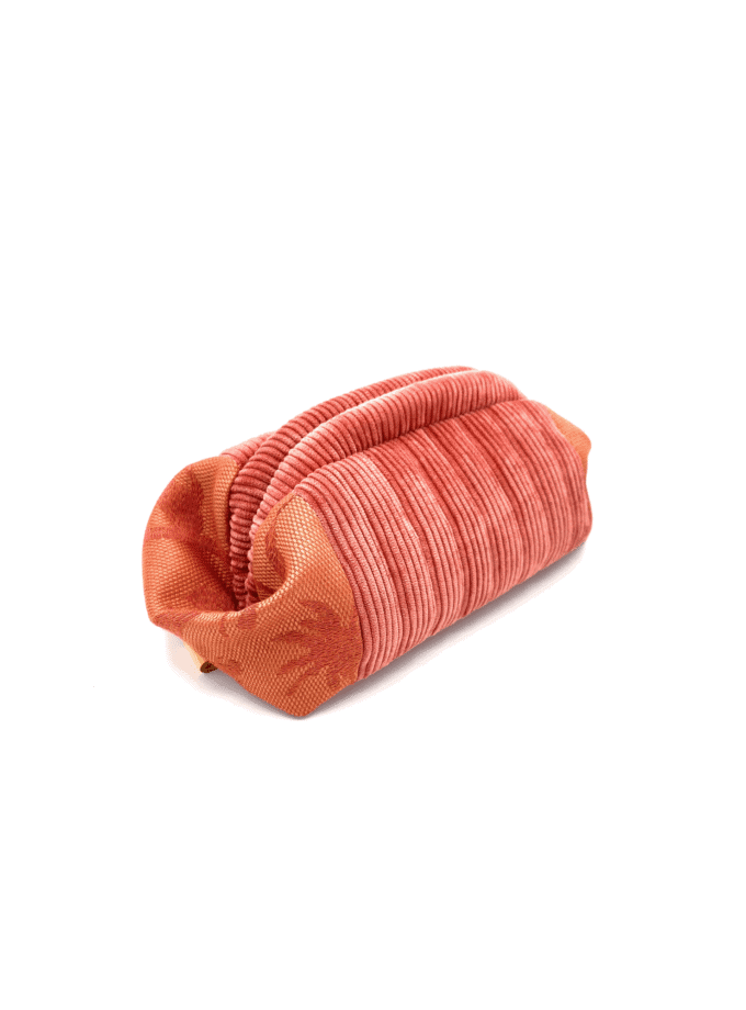 Sulu Géraldine — Trousse velours côtelé & jacquard