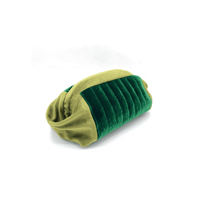 Sulu Absinthe — Pochette velours jade & velours olive – Image 2