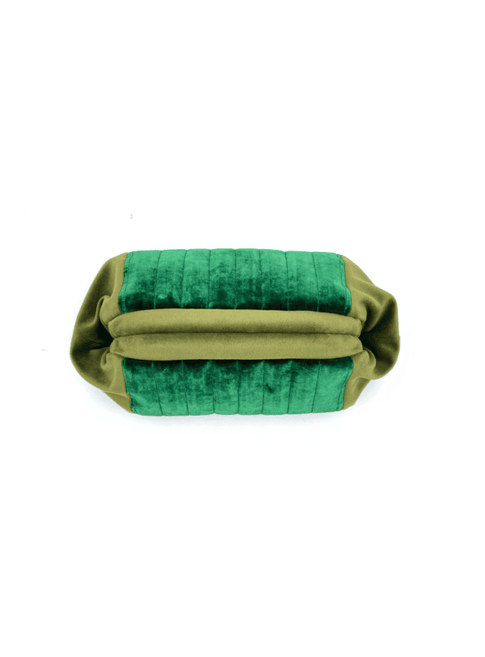 Sulu Absinthe — Pochette velours jade & velours olive