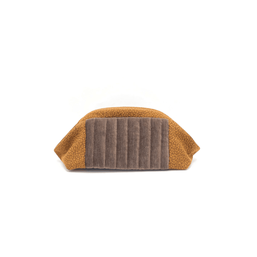 Sulu Mocha vanity femme velours maquillage made in Lyon vue de face