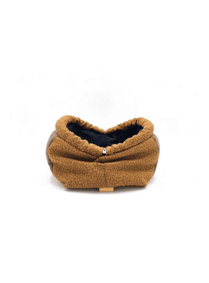 Sulu Mocha — Vanity femme velours milleraies