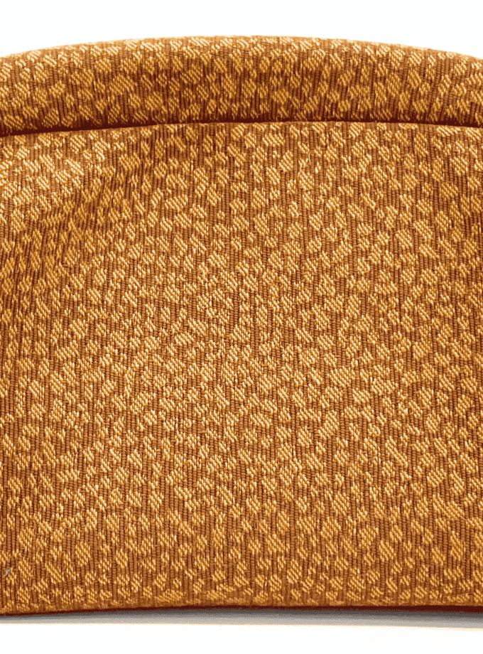 Sulu Savane — Petite trousse tissu imprimé brun cuivré