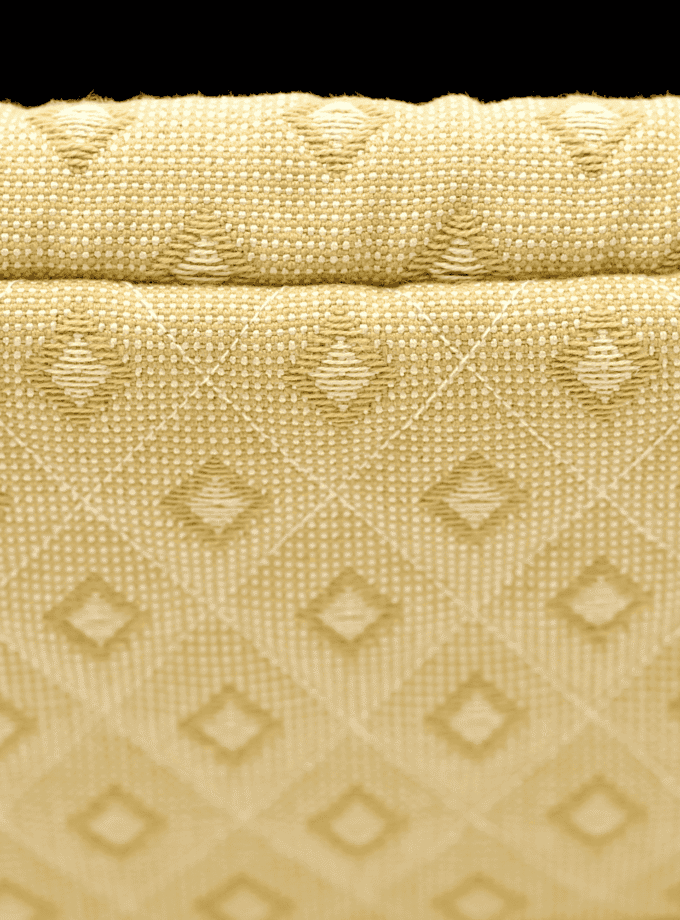 Sulu Soleil — Pochette femme dorée jacquard & velours