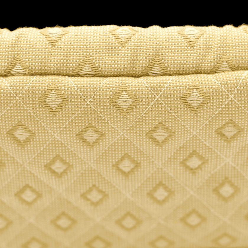 Sulu Soleil — Pochette femme dorée jacquard & velours – Image 6